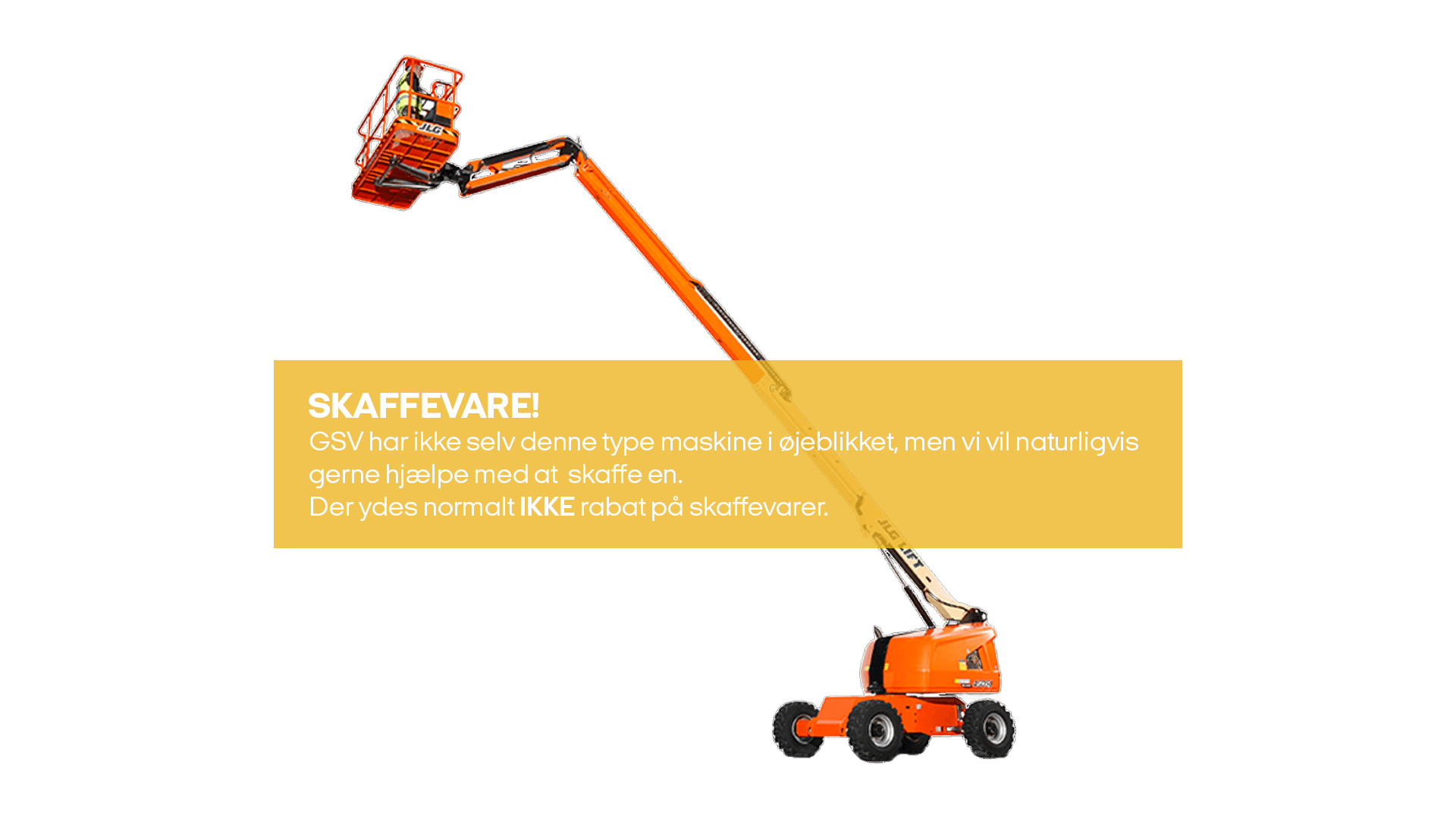 Bomlift Batteri 14 m (skaffevare! - ikke i standard sortiment)*